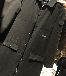 市场上装-中长外套-（实拍）时尚男装中长外套