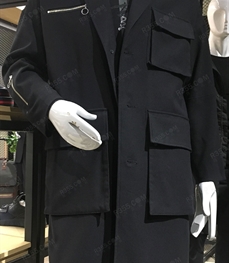 市场上装-中长外套-（实拍）时尚男装中长外套