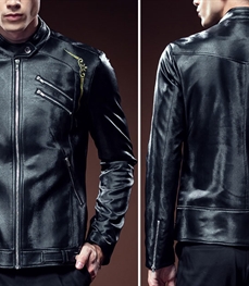 市场上装-皮衣-时尚商务皮衣
