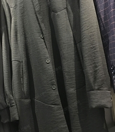 市场上装-中长外套-（实拍）时尚男装中长外套