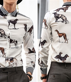 市场上装-衬衫-时尚男装衬衫