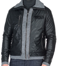 市场上装-皮衣-时尚商务皮衣