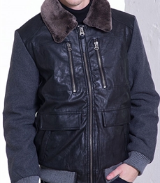 市场上装-皮衣-时尚商务皮衣
