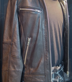 市场上装-皮衣-（实拍）时尚商务皮衣