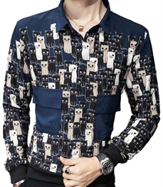 市场上装-衬衫-时尚男装衬衫