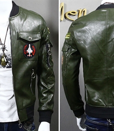 市场上装-皮衣-时尚男装皮衣