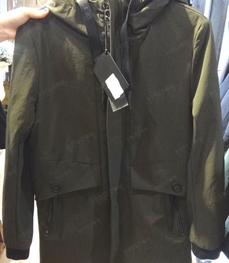 市场上装-中长外套-（实拍）时尚男装中长外套