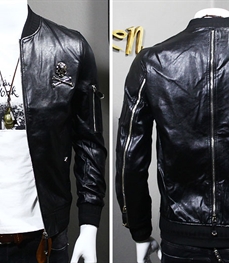 市场上装-皮衣-时尚男装皮衣