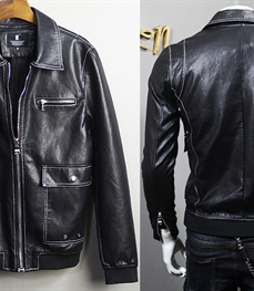市场上装-皮衣-时尚男装皮衣