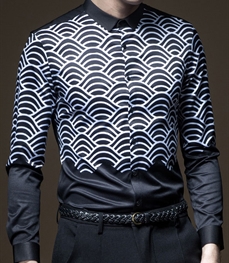 市场上装-衬衫-时尚男装衬衫