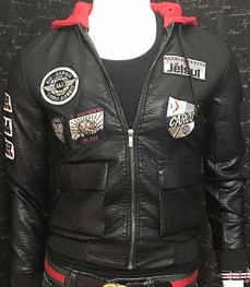 市场上装-皮衣-时尚男装皮衣