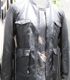 市场上装-皮衣-（实拍）时尚商务皮衣