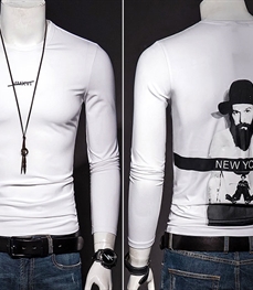 市场上装-T恤-时尚男装t恤