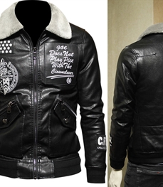 市场上装-皮衣-时尚男装皮衣