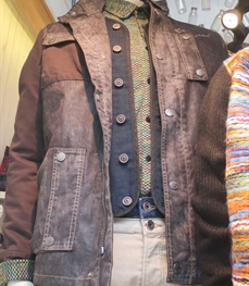 市场上装-皮衣-（实拍）时尚商务皮衣