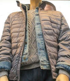 市场上装-棉衣/羽绒服-（实拍）时尚商务棉服