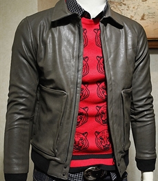 市场上装-皮衣-时尚男装皮衣