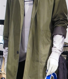 市场上装-中长外套-（实拍）休闲男装中长外套