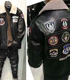 市场上装-皮衣-时尚男装皮衣