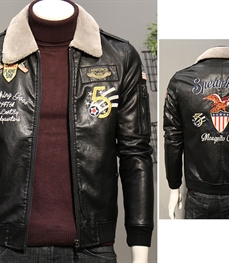 市场上装-皮衣-时尚男装皮衣