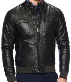 市场上装-皮衣-时尚商务皮衣