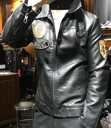 市场上装-皮衣-时尚男装皮衣
