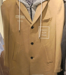 市场上装-中长外套-（实拍）时尚男装中长外套