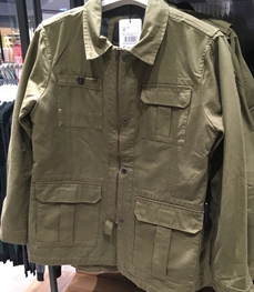 市场上装-中长外套-（实拍）时尚商务派克