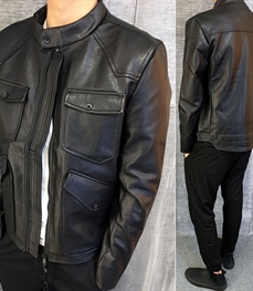市场上装-皮衣-时尚男装皮衣