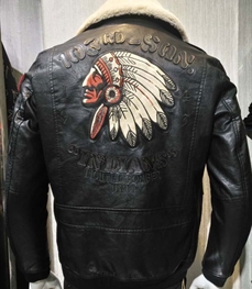 市场上装-皮衣-时尚男装皮衣