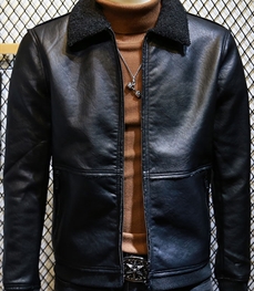 市场上装-皮衣-时尚男装皮衣