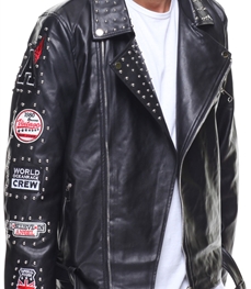 市场上装-皮衣-时尚男装皮衣