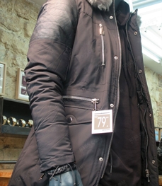 市场上装-中长外套-（实拍）休闲男装中长外套