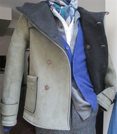 市场上装-皮衣-（实拍）时尚商务皮衣