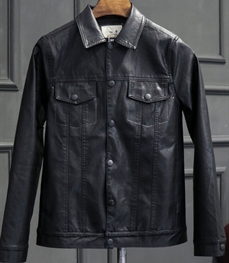 市场上装-皮衣-时尚男装皮衣