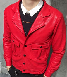 市场上装-皮衣-时尚男装皮衣