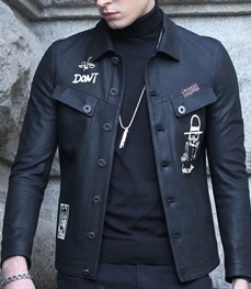 市场上装-皮衣-时尚男装皮衣