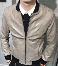 市场上装-皮衣-时尚男装皮衣