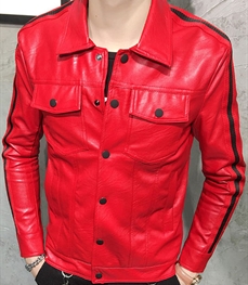 市场上装-皮衣-时尚男装皮衣