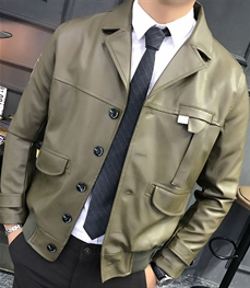 市场上装-皮衣-时尚男装皮衣