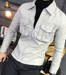 市场上装-皮衣-时尚男装皮衣