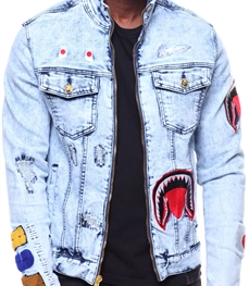 市场上装-夹克-时尚男装夹克