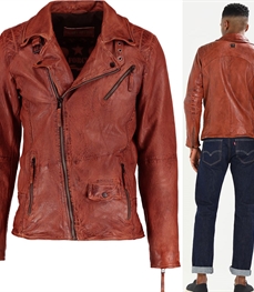 市场上装-皮衣-时尚男装皮衣