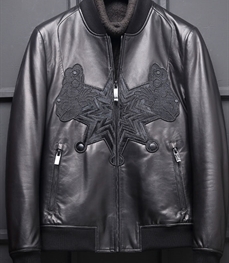 市场上装-皮衣-时尚男装皮衣
