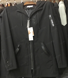 市场上装-中长外套-（实拍）时尚男装中长外套