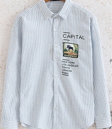 市场上装-衬衫-时尚男装衬衫