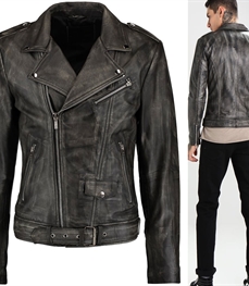 市场上装-皮衣-时尚男装皮衣
