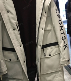 市场上装-中长外套-（实拍）时尚男装中长外套