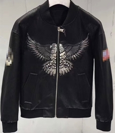 市场上装-皮衣-时尚男装皮衣