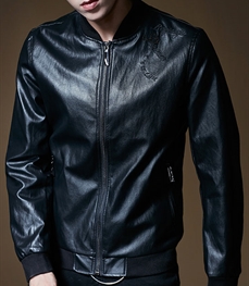市场上装-皮衣-时尚男装皮衣